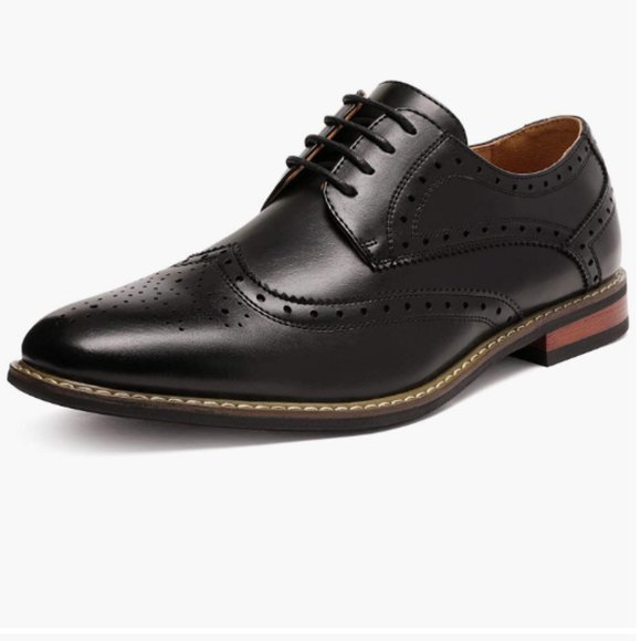 Bruno Marc Moda Italy Men's Prince Classic Modern Formal Oxford Wingtip Shoes 7 - Picture 1 of 6
